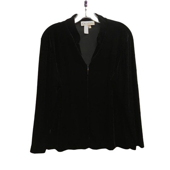 OSCAR DE LA RENTA NEIMAN MARCUS VELVET BLOUSE M - Picture 6 of 7